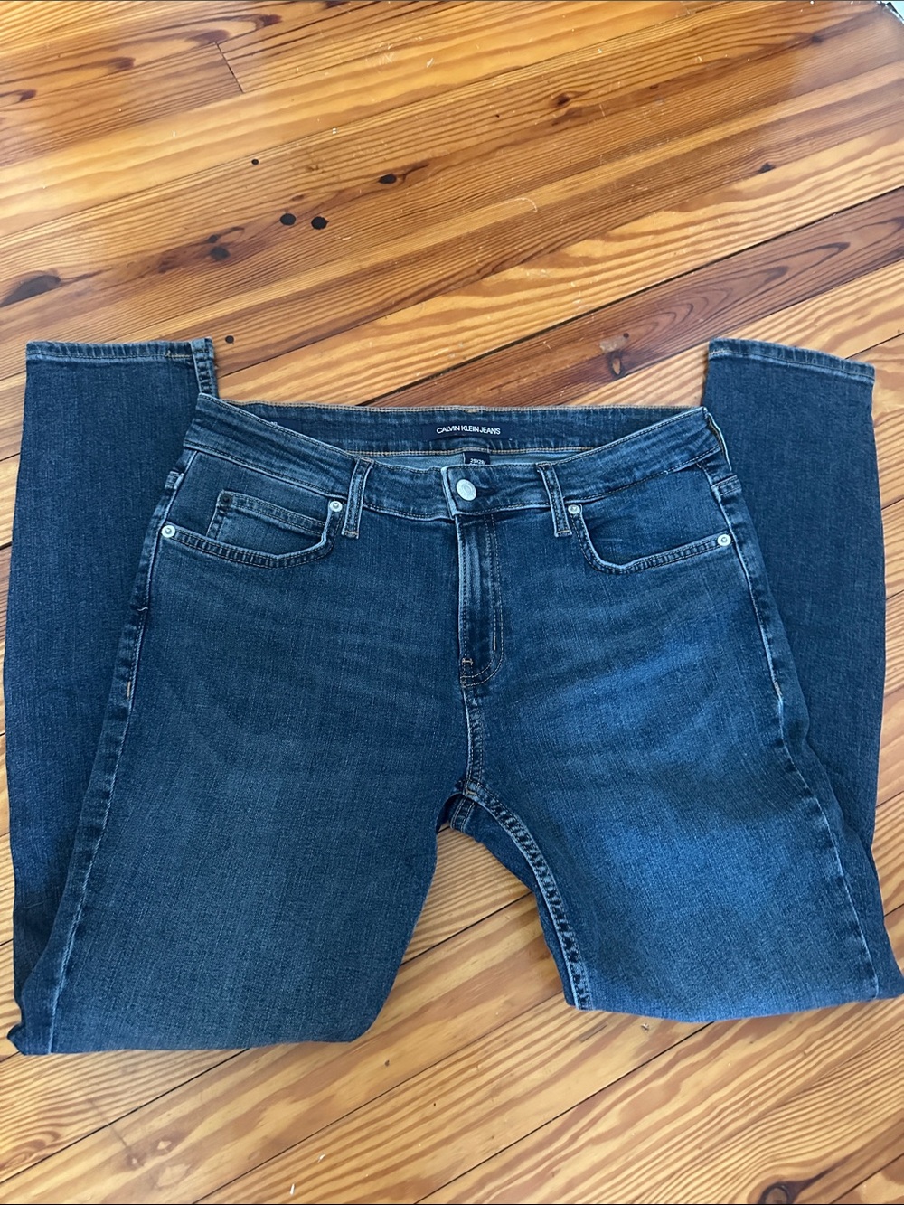 Calvin Klein Women's Skinny Dark Blue Jeans